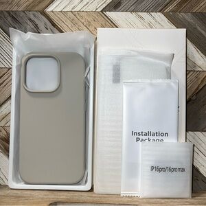 Premium Gray Phone Case for iPhone 16 Pro - Stone